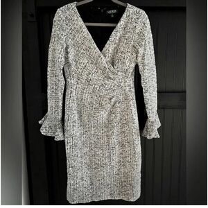 Lauren Ralph Lauren Black and White Boucle Dress